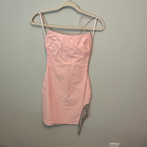 Fashion Nova Borrowed Hearts Mini Dress in Pink - Size XS - NWT - Picture 4 of 8